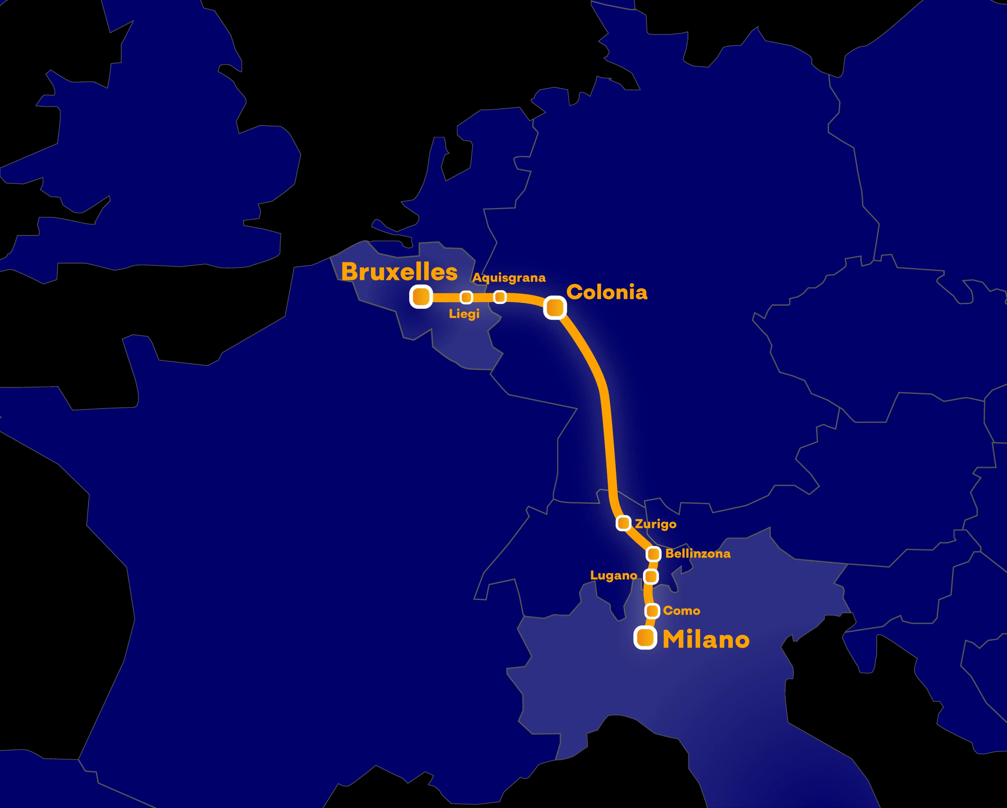 Mappa percorso European Sleeper